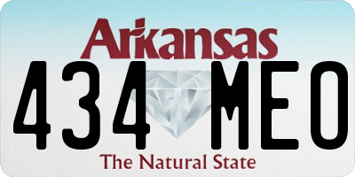 AR license plate 434MEO