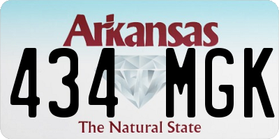 AR license plate 434MGK