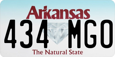 AR license plate 434MGO