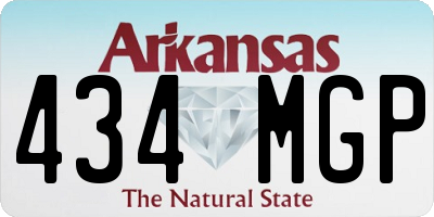 AR license plate 434MGP