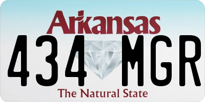 AR license plate 434MGR
