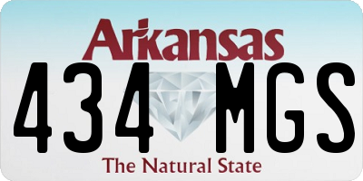 AR license plate 434MGS