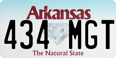 AR license plate 434MGT