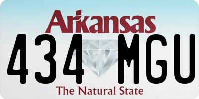 AR license plate 434MGU