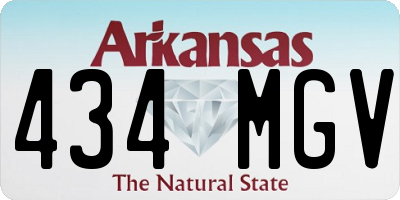 AR license plate 434MGV