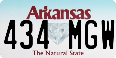 AR license plate 434MGW