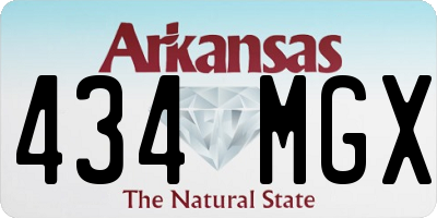 AR license plate 434MGX