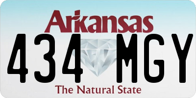 AR license plate 434MGY