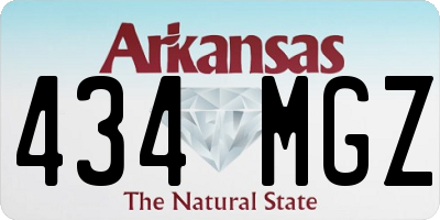 AR license plate 434MGZ