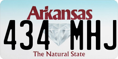 AR license plate 434MHJ
