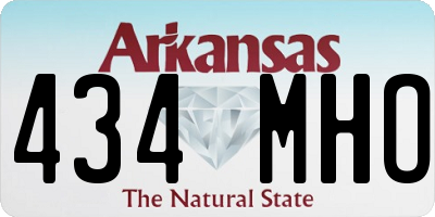 AR license plate 434MHO