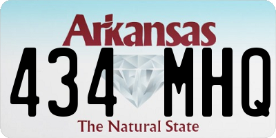 AR license plate 434MHQ