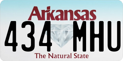 AR license plate 434MHU