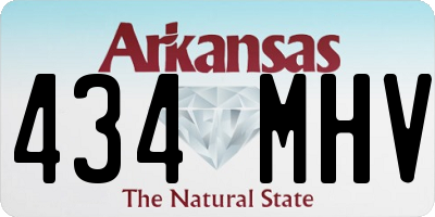 AR license plate 434MHV