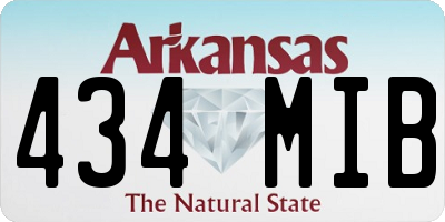 AR license plate 434MIB