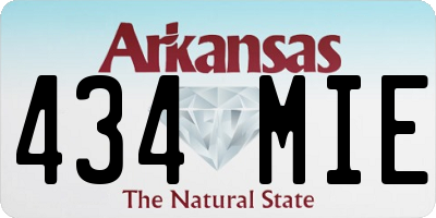 AR license plate 434MIE