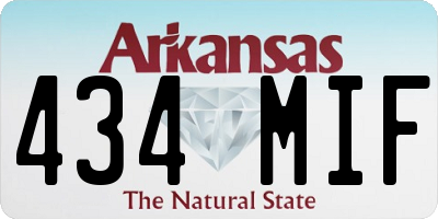 AR license plate 434MIF