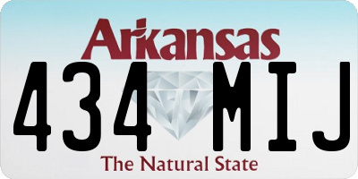 AR license plate 434MIJ