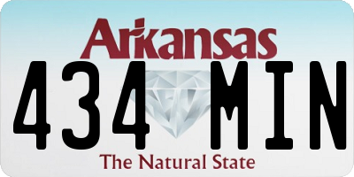 AR license plate 434MIN