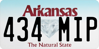 AR license plate 434MIP