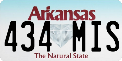 AR license plate 434MIS