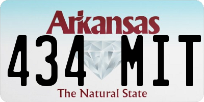 AR license plate 434MIT