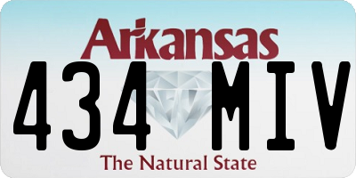 AR license plate 434MIV