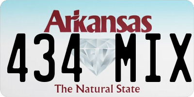 AR license plate 434MIX