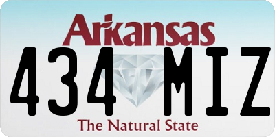 AR license plate 434MIZ