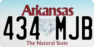 AR license plate 434MJB