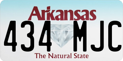 AR license plate 434MJC