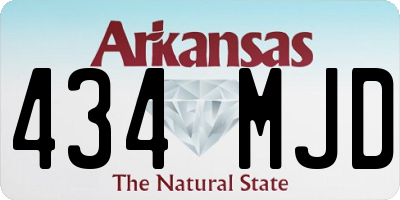 AR license plate 434MJD
