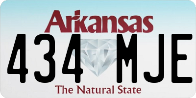 AR license plate 434MJE