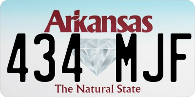 AR license plate 434MJF