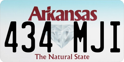 AR license plate 434MJI