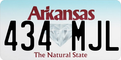 AR license plate 434MJL
