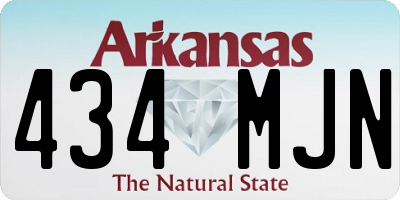AR license plate 434MJN