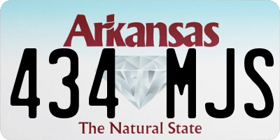 AR license plate 434MJS