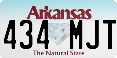 AR license plate 434MJT