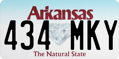 AR license plate 434MKY