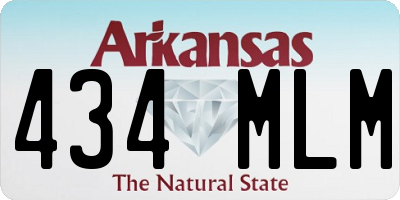 AR license plate 434MLM