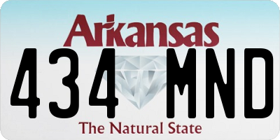 AR license plate 434MND