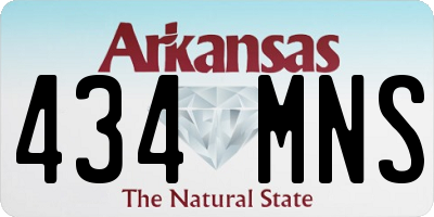 AR license plate 434MNS
