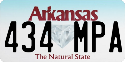 AR license plate 434MPA