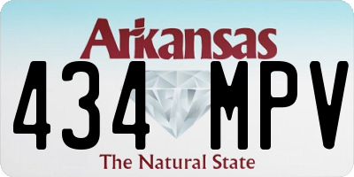 AR license plate 434MPV