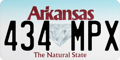 AR license plate 434MPX