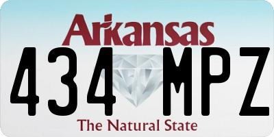 AR license plate 434MPZ