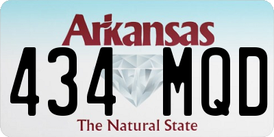 AR license plate 434MQD