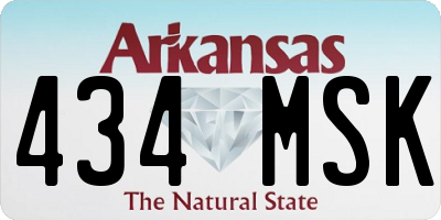 AR license plate 434MSK