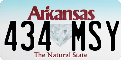 AR license plate 434MSY